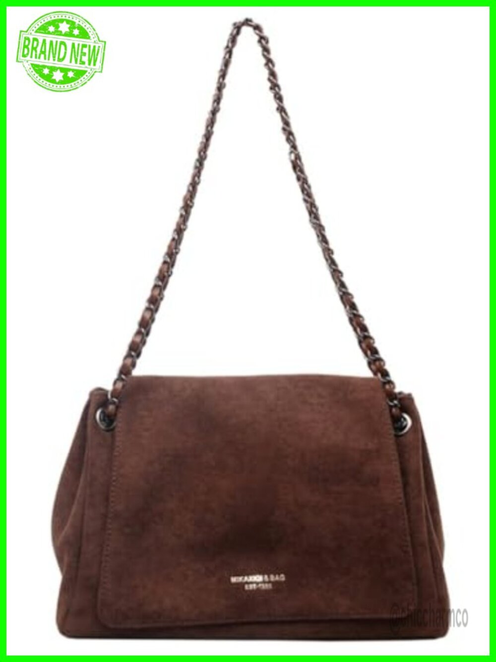 Suede Top Handle Bag Slouchy Shoulder Hobo Handbag Fall Winter Tote